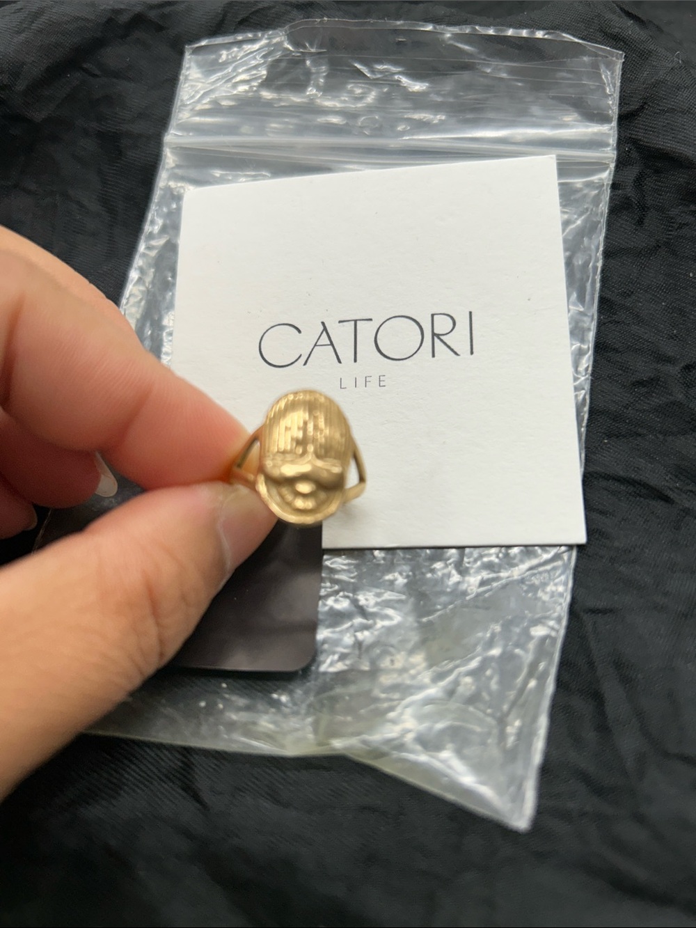 Catori Life Scarab Ring | Bronze Size 6.5 - Picture 2 of 7